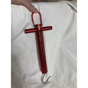 Booms Fishing TS1 Aluminum Tube Fishing Spring & Hook Scale New Red Travel